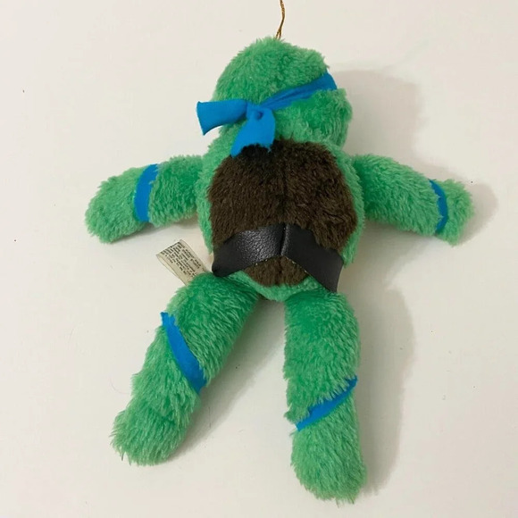 Vintage 1989 Leonardo  TMNT Leo Plush Doll ACE Novelty 9 Inch Mirage Flaws - Picture 9 of 16